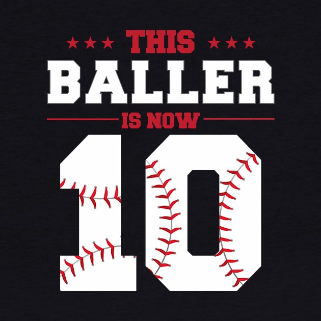 This Baller Is Now 10 Birthday Baseball Theme Bday Party by KB Badrawino